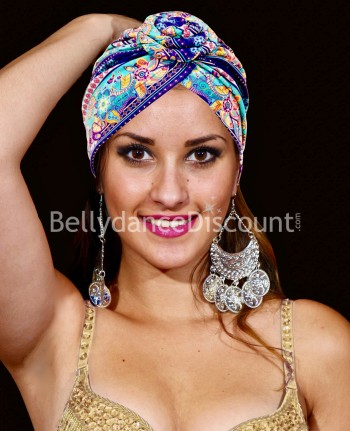 Turban multicolore style indien