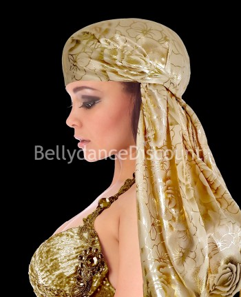 Durag beige y dorado