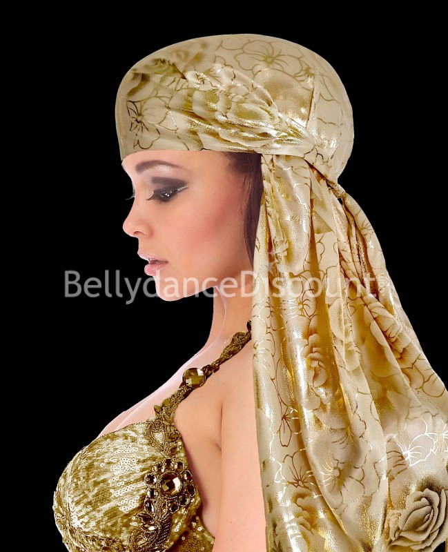 Durag beige y dorado