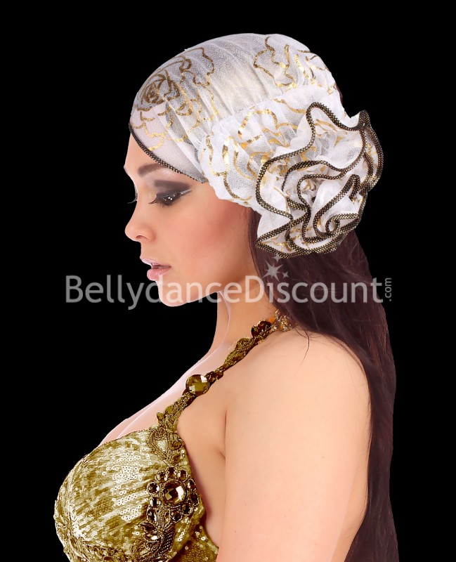 Bonnet oriental blanc or