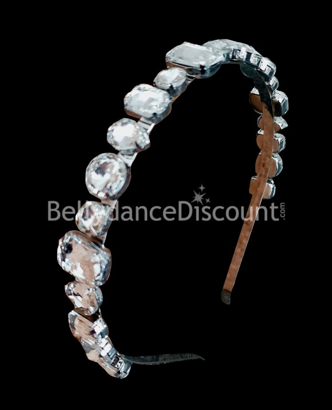 Stirnband mit silbernem Strass