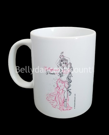 "Bellydancer Forever" mug with pattern