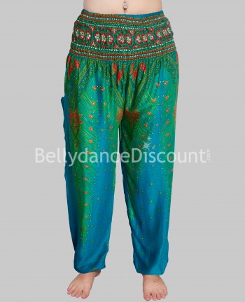 Pantaloni di danza indiana turchesi