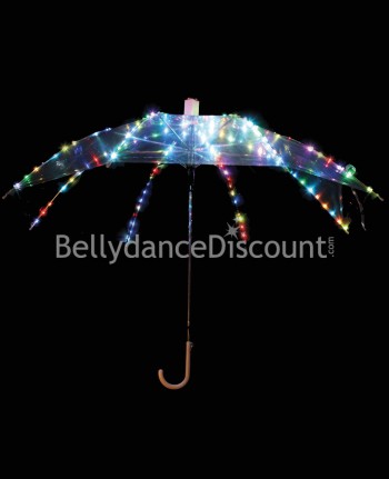 Paraguas luminoso multicolor