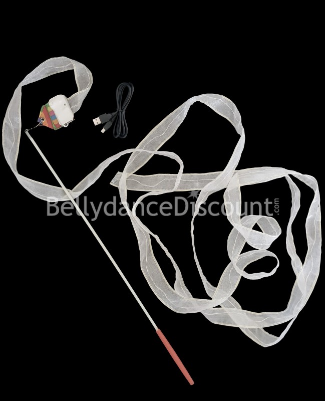 Leuchtende Glasfaserpeitsche für Tanz und rhythmische Sportgymnastik