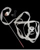 Rhythmic gymnastics and dance light-up ribbon