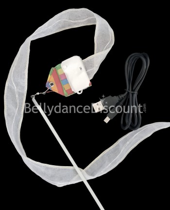 Rhythmic gymnastics and dance light-up ribbon