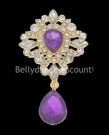 Applique pietre e strass da cucire viola