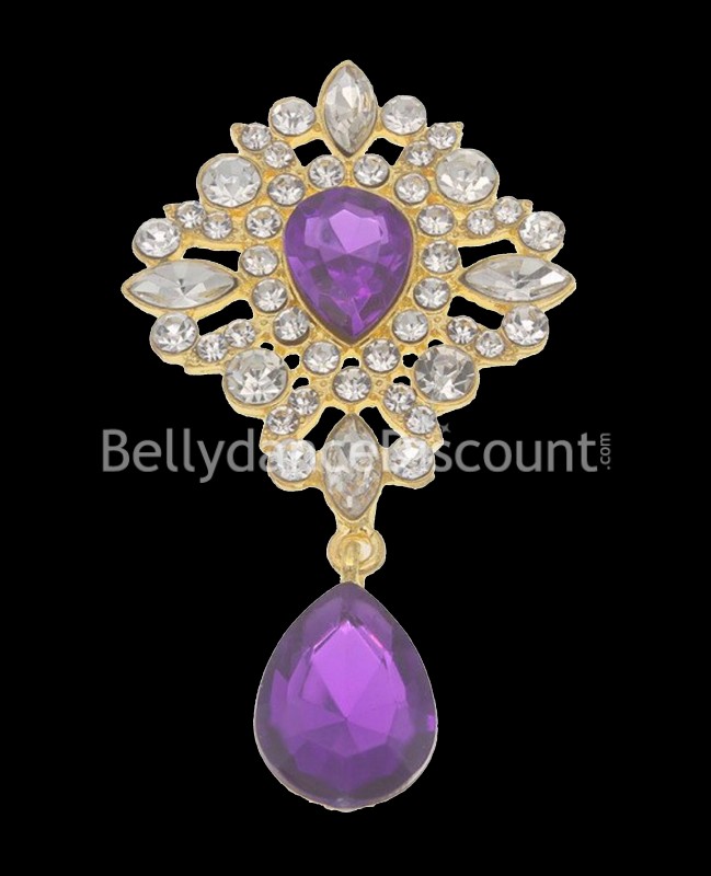 Applique pietre e strass da cucire viola