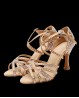 Tanz-Pumps mit bronzefarbenen Strasssteinchen