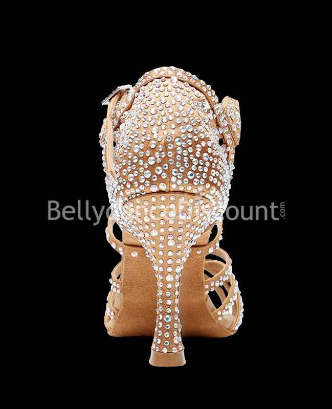 Escarpins de danse à strass bronze