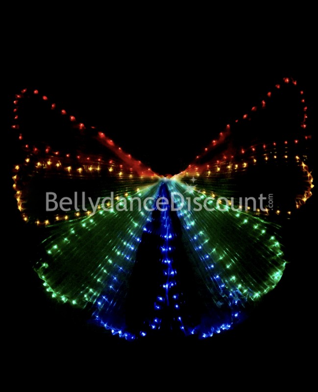 Ailes d’Isis lumineuses papillon à Leds multicolores