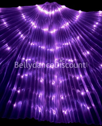 Plum LED light up Bellydance Isis wings