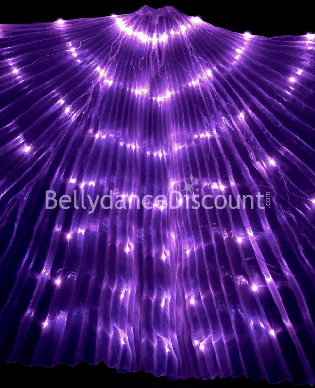 Plum LED light up Bellydance Isis wings