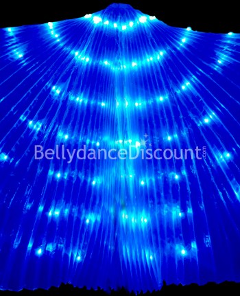 Ali di Iside luminose con LED blu