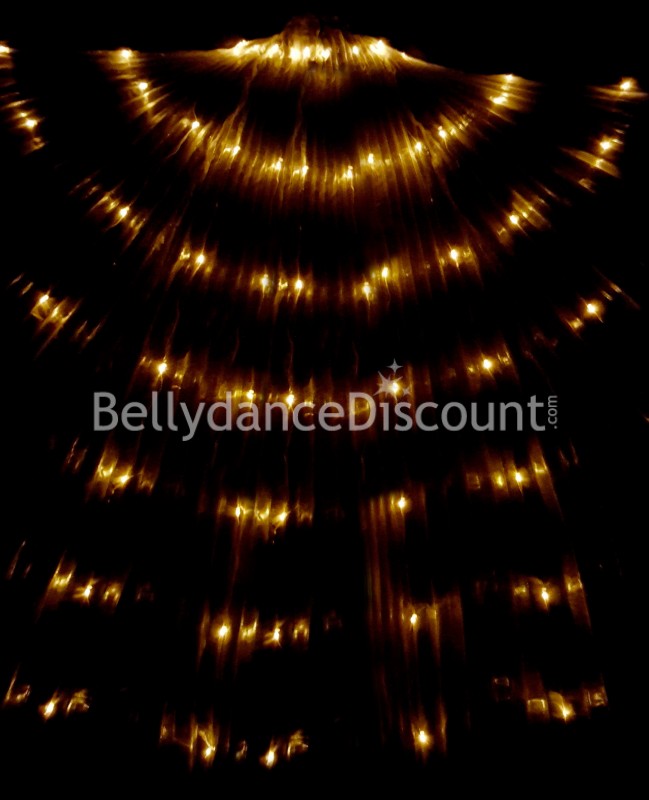 Alas de Isis con luces LED doradas