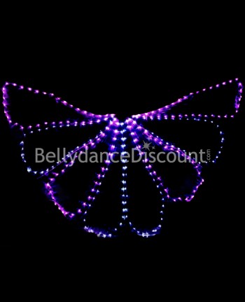 Pink and white LEDs light up butterfly Isis wings