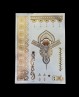 Plate of gold silver ephemeral tattoos