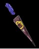 Kegel aus lila Henna