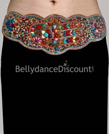 "Hand of Fatima" oriental beaded belt