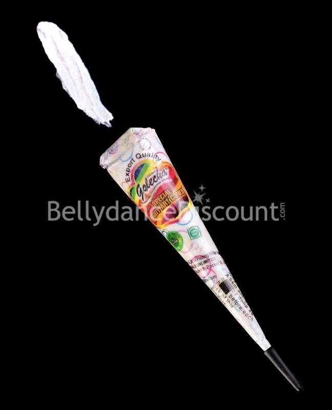 Kegel aus weißem Henna