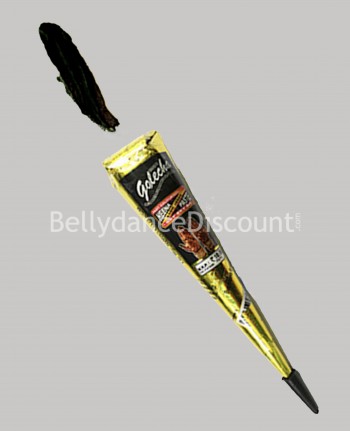 Kegel aus schwarzem Henna