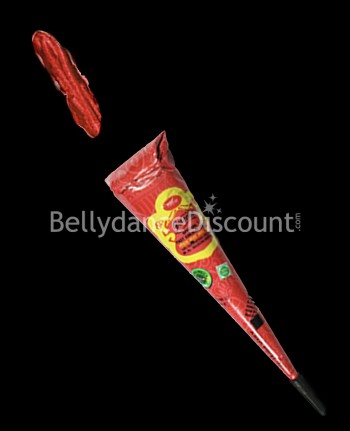 Cone of red henna