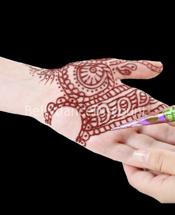 Cone of red henna