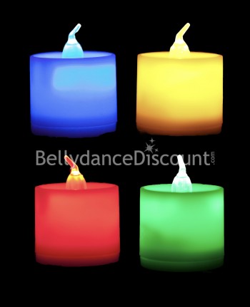 Multicolor electric Belly dance and Bollywood candle