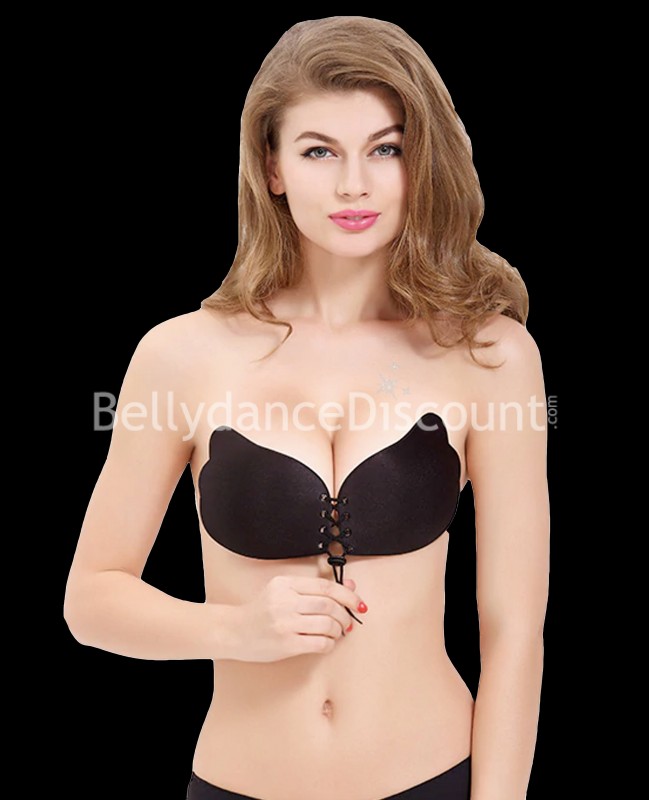 Soutien-gorge adhésif invisible noir