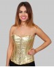 Bustier dorado para danza oriental estilo cabaret