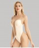 Cream-colored open bodysuit