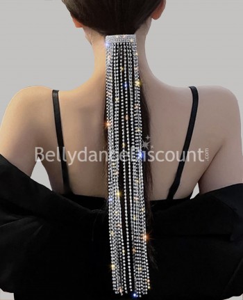 Hair jewelry with rhinestones