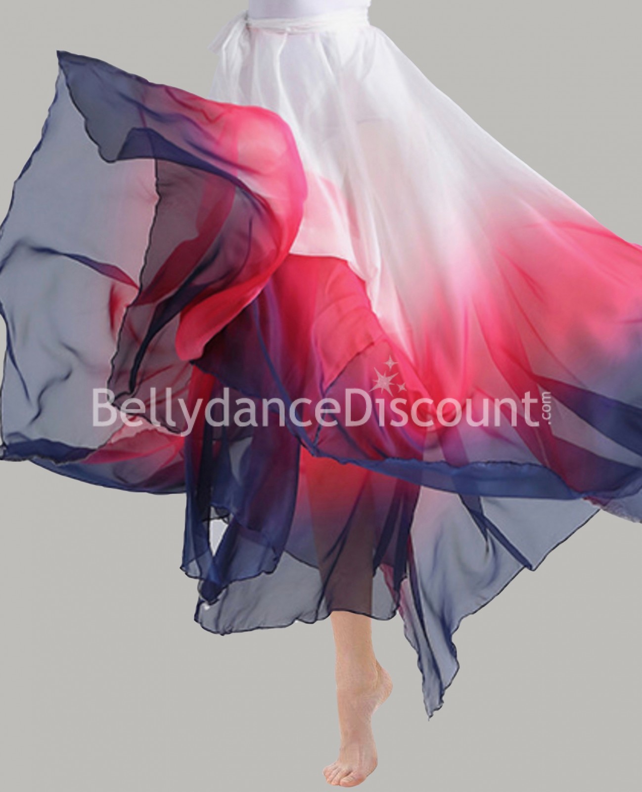 Jupe fluide de danse multicolore Jupe fluide de danse multicolore