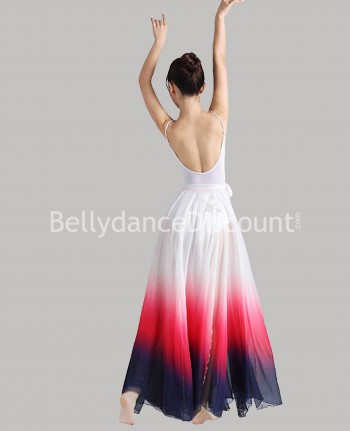 Jupe fluide de danse multicolore