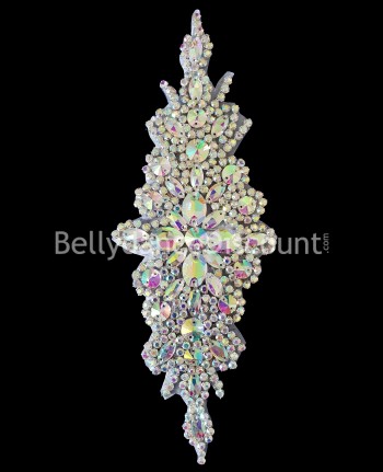 Sew-on applique in rhinestones