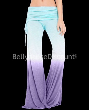 Hose „Tie Dye“ Türkis Parma-violett