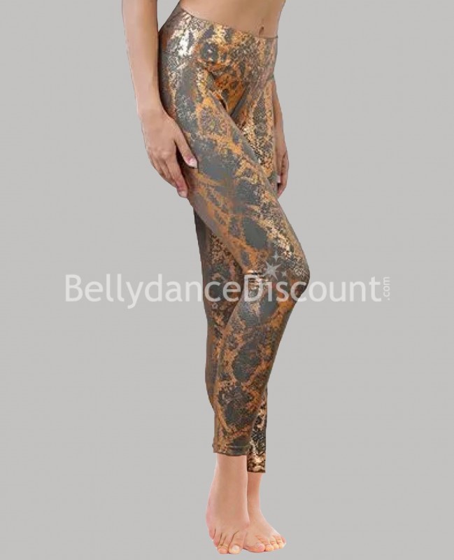 Leggings für das Tanztraining kupferfarben
