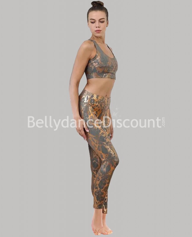Copper dance workout leggings