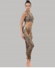 Leggings per allenamento di danza color rame