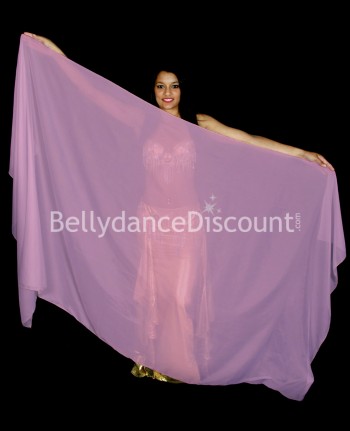 Voile de danse orientale vieux rose