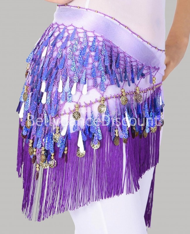 Orientalisches Fransentuch Violett