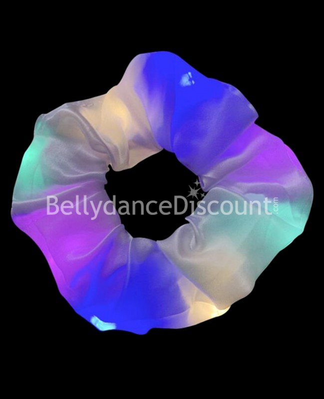 Multicolored luminous scrunchie
