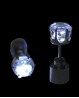 White luminous earrings