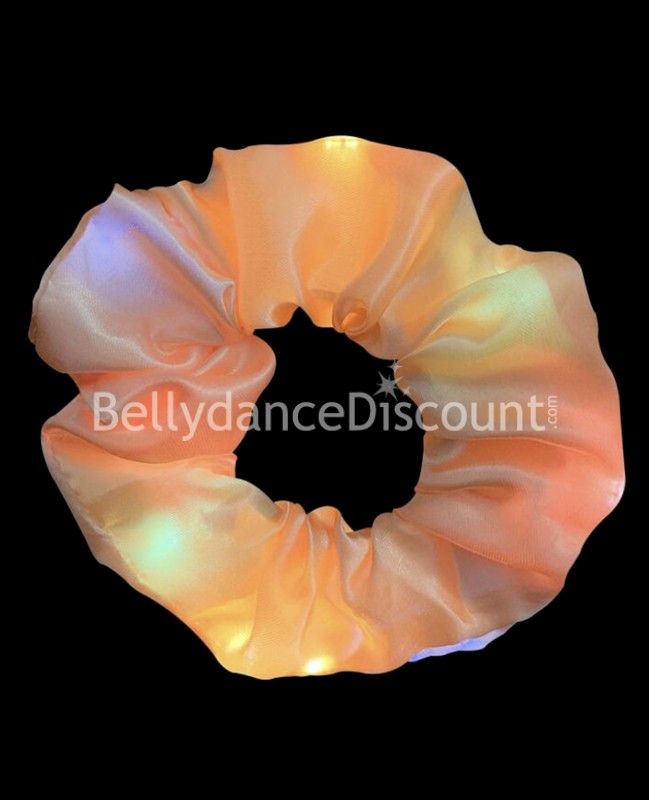 Orange luminous scrunchie