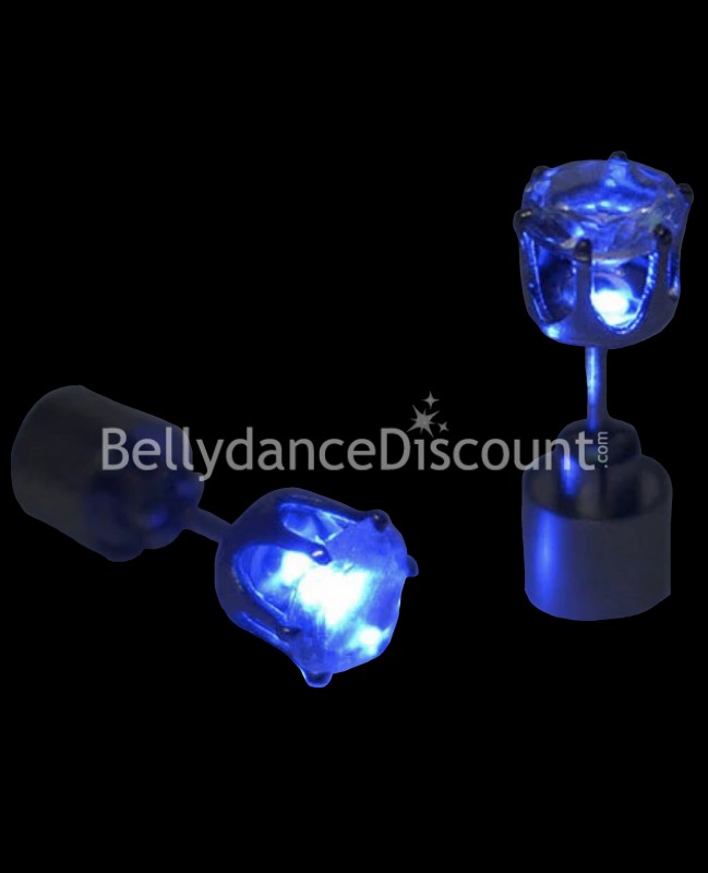 Pendientes azules luminosos