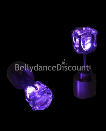 Leuchtende Ohrringe Violett