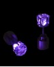 Pendientes morados luminosos