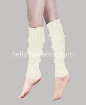 Polainas de danza blanco crudo