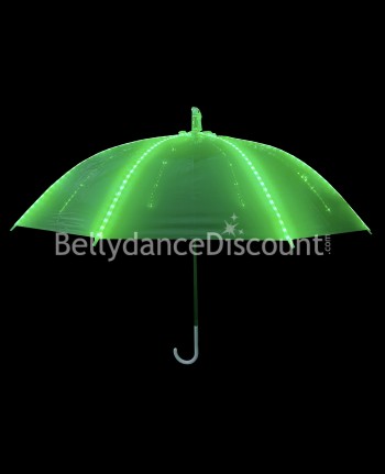 Green light-up umbrella